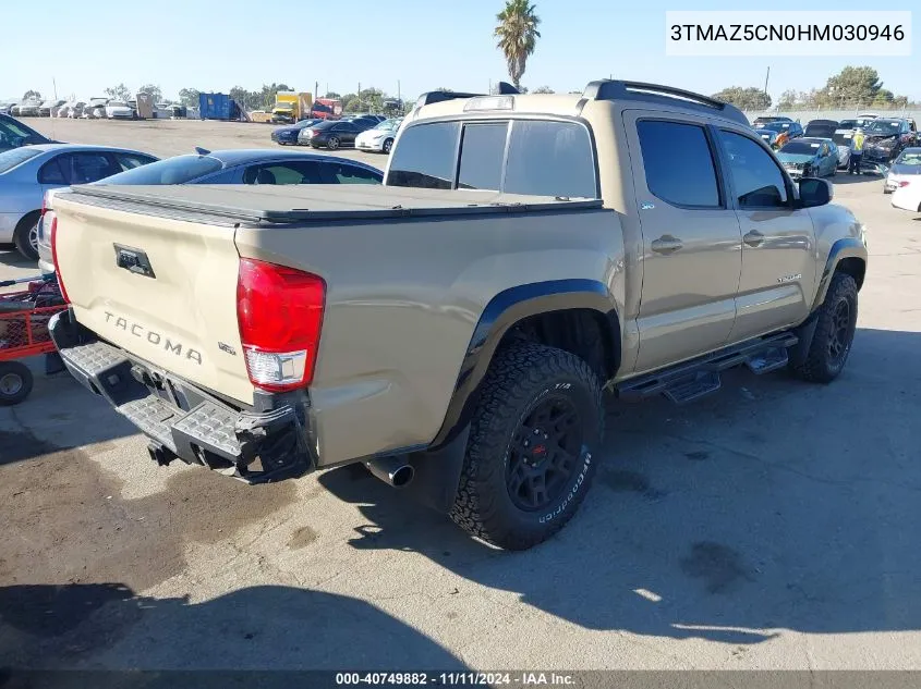 2017 Toyota Tacoma Sr5 V6 VIN: 3TMAZ5CN0HM030946 Lot: 40749882