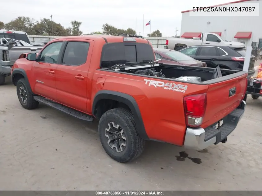 5TFCZ5AN0HX047087 2017 Toyota Tacoma Trd Off Road