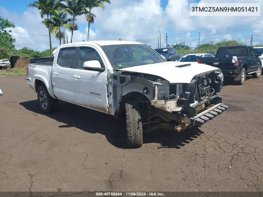 2017 Toyota Tacoma Trd Sport VIN: 3TMCZ5AN9HM051421 Lot: 40756944