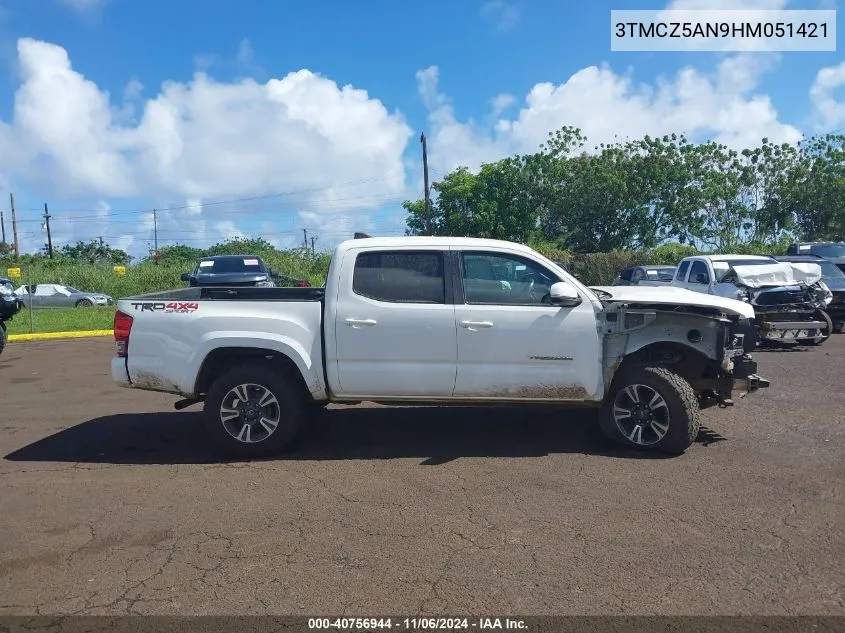 2017 Toyota Tacoma Trd Sport VIN: 3TMCZ5AN9HM051421 Lot: 40756944