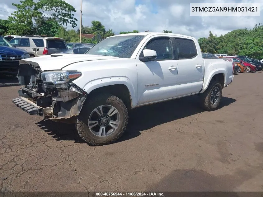 2017 Toyota Tacoma Trd Sport VIN: 3TMCZ5AN9HM051421 Lot: 40756944