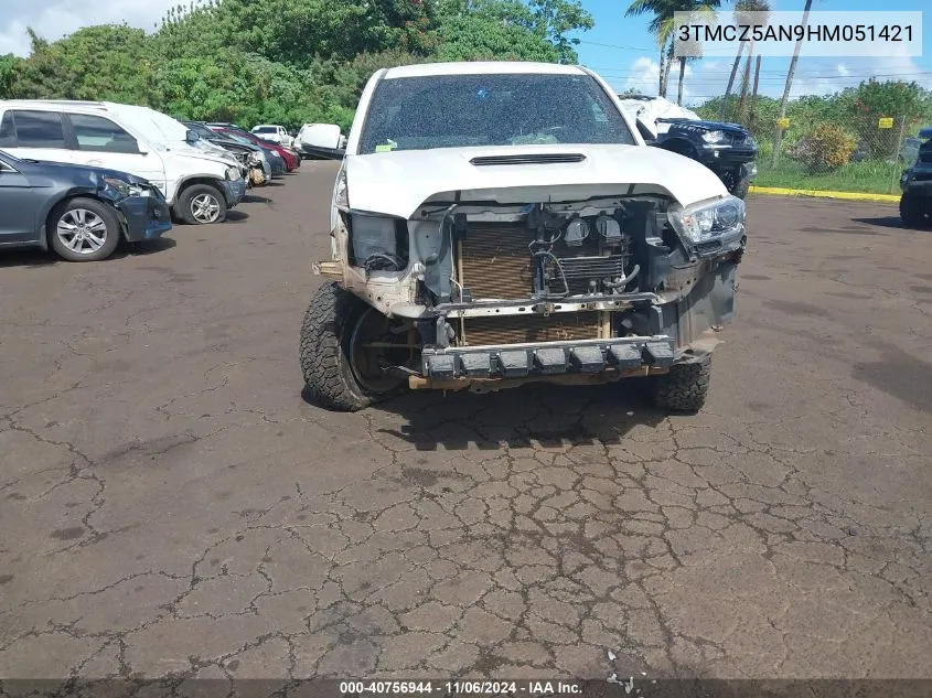 2017 Toyota Tacoma Trd Sport VIN: 3TMCZ5AN9HM051421 Lot: 40756944