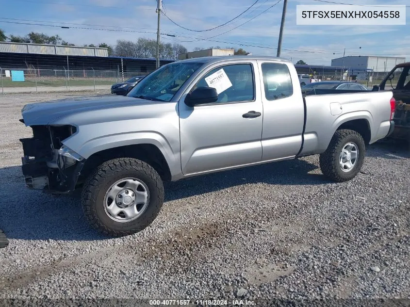 2017 Toyota Tacoma Sr VIN: 5TFSX5ENXHX054558 Lot: 40771557