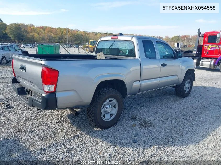 2017 Toyota Tacoma Sr VIN: 5TFSX5ENXHX054558 Lot: 40771557