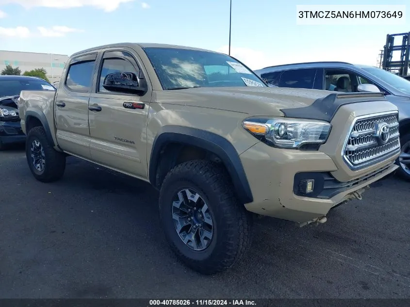 2017 Toyota Tacoma Trd Off Road VIN: 3TMCZ5AN6HM073649 Lot: 40785026