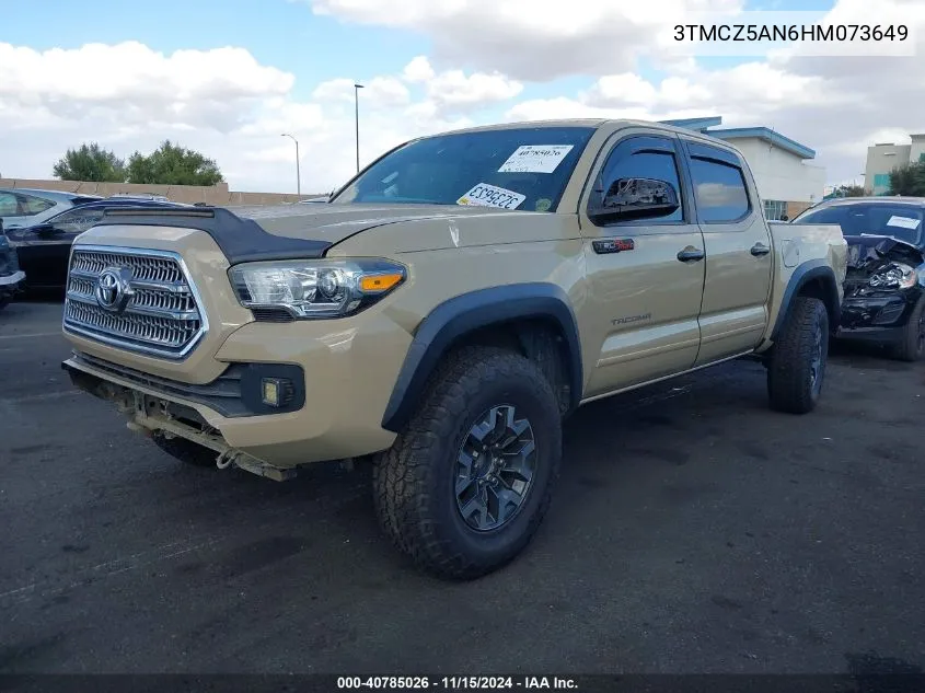 2017 Toyota Tacoma Trd Off Road VIN: 3TMCZ5AN6HM073649 Lot: 40785026