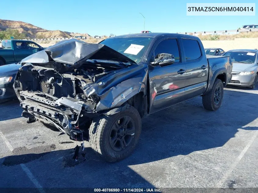 2017 Toyota Tacoma Trd Sport VIN: 3TMAZ5CN6HM040414 Lot: 40786980