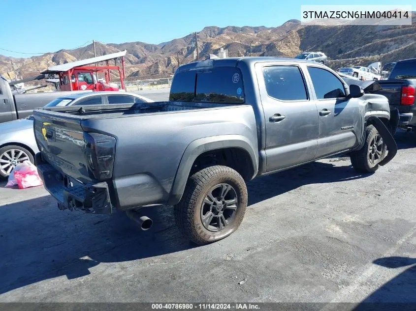 2017 Toyota Tacoma Trd Sport VIN: 3TMAZ5CN6HM040414 Lot: 40786980