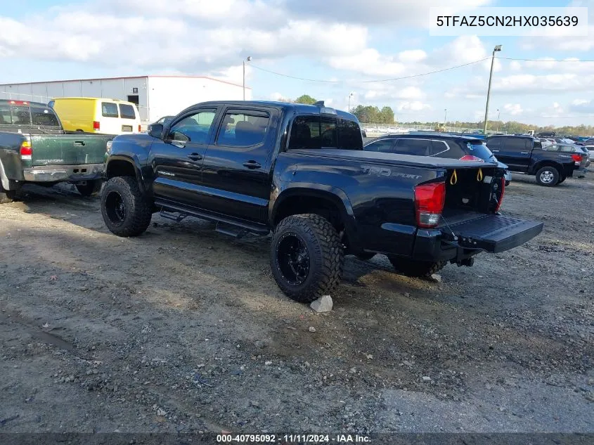 2017 Toyota Tacoma Trd Sport VIN: 5TFAZ5CN2HX035639 Lot: 40795092