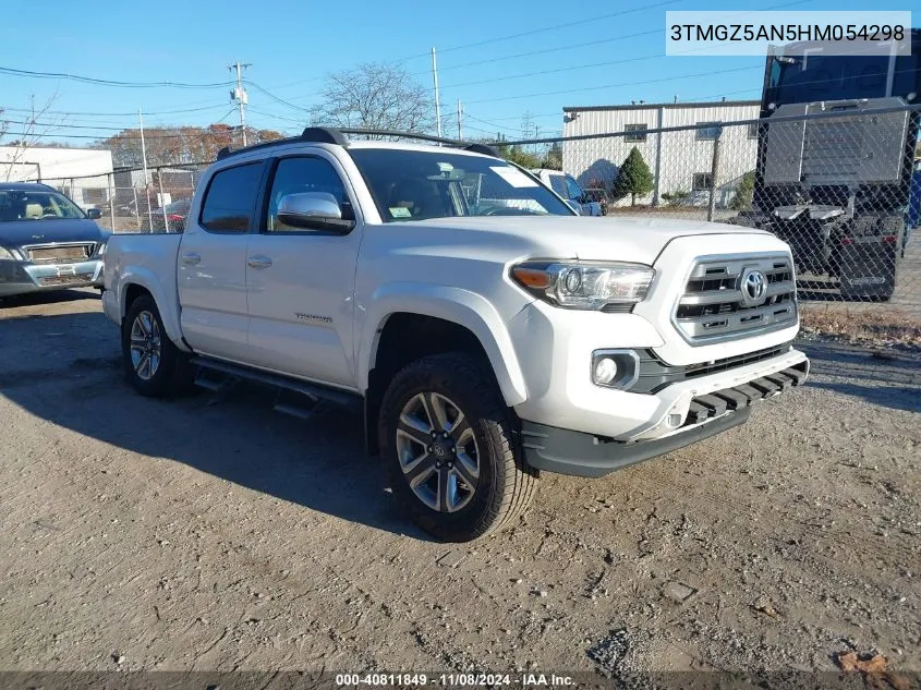 2017 Toyota Tacoma Limited VIN: 3TMGZ5AN5HM054298 Lot: 40811849