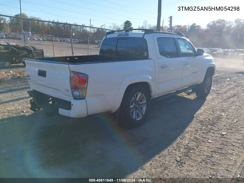 2017 Toyota Tacoma Limited VIN: 3TMGZ5AN5HM054298 Lot: 40811849