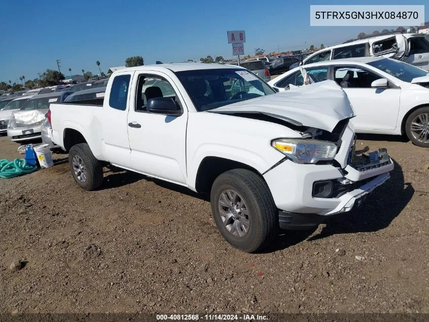 2017 Toyota Tacoma Sr VIN: 5TFRX5GN3HX084870 Lot: 40812568