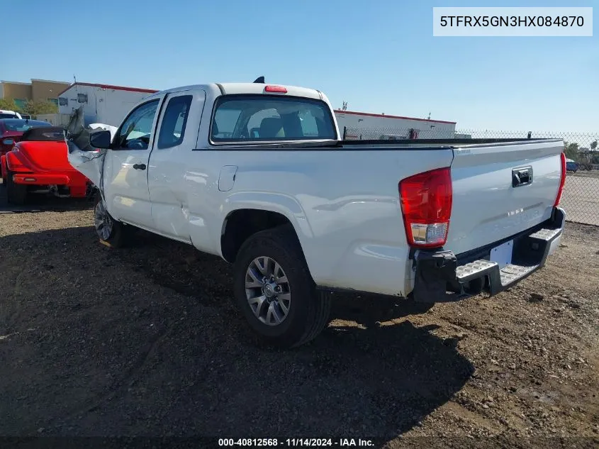 2017 Toyota Tacoma Sr VIN: 5TFRX5GN3HX084870 Lot: 40812568