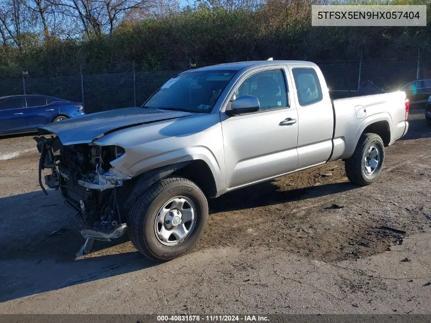 2017 Toyota Tacoma Sr VIN: 5TFSX5EN9HX057404 Lot: 40831578