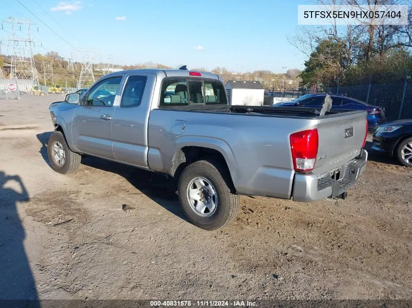 2017 Toyota Tacoma Sr VIN: 5TFSX5EN9HX057404 Lot: 40831578