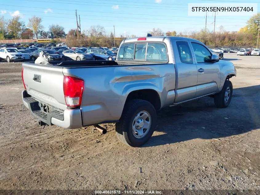 2017 Toyota Tacoma Sr VIN: 5TFSX5EN9HX057404 Lot: 40831578