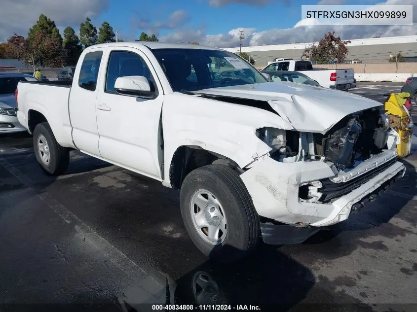 2017 Toyota Tacoma Sr VIN: 5TFRX5GN3HX099899 Lot: 40834808