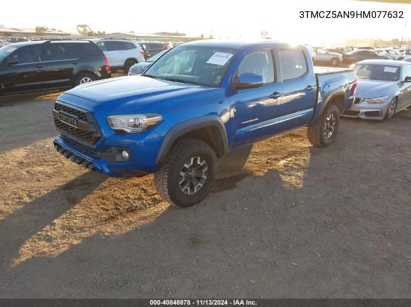 2017 Toyota Tacoma Trd Off Road VIN: 3TMCZ5AN9HM077632 Lot: 40848878