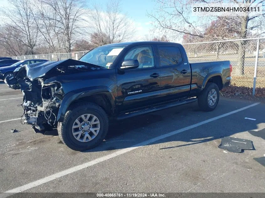 2017 Toyota Tacoma Sr5 V6 VIN: 3TMDZ5BN4HM034111 Lot: 40865761