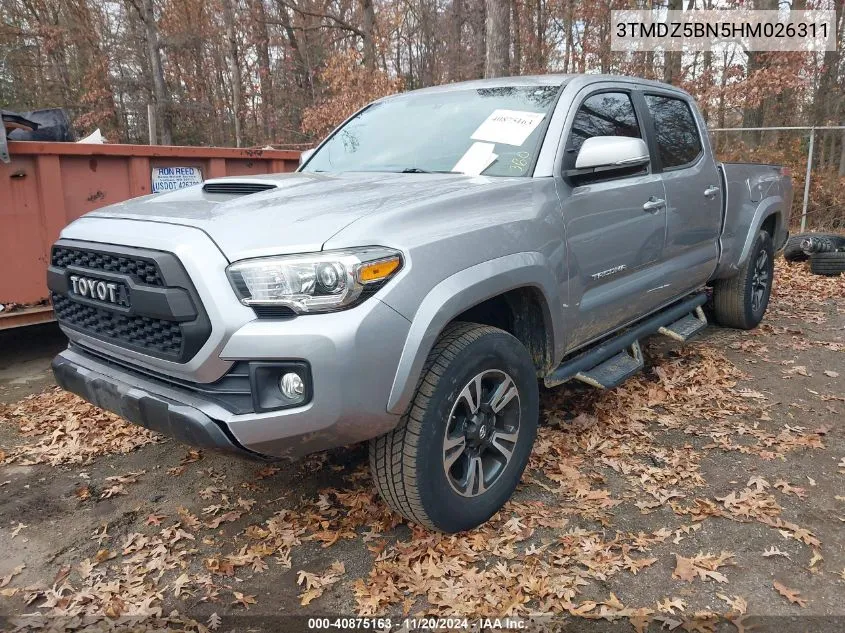 2017 Toyota Tacoma Trd Sport VIN: 3TMDZ5BN5HM026311 Lot: 40875163