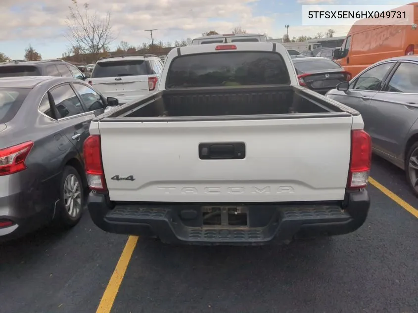 2017 Toyota Tacoma Access Cab/Sr/Sr5 VIN: 5TFSX5EN6HX049731 Lot: 40877934