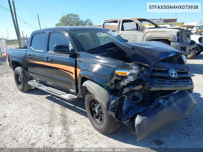 2017 Toyota Tacoma Sr VIN: 5TFAX5GN4HX073938 Lot: 40882138