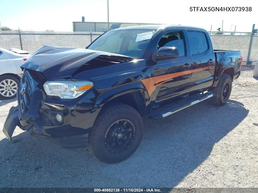 2017 Toyota Tacoma Sr VIN: 5TFAX5GN4HX073938 Lot: 40882138