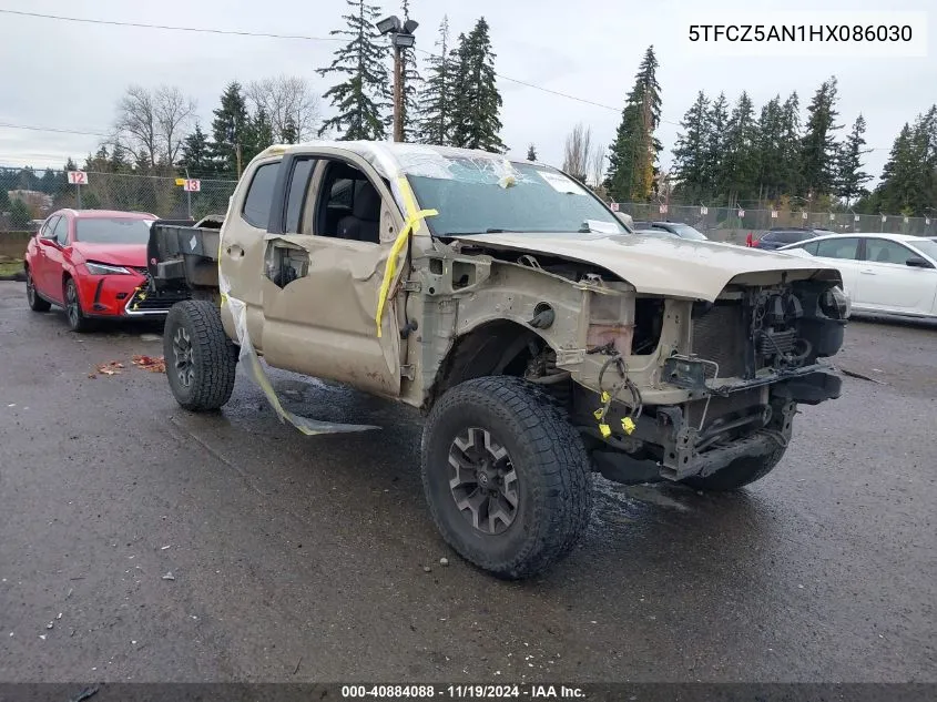 2017 Toyota Tacoma Sr5/Trd Off Road/Trd Sport VIN: 5TFCZ5AN1HX086030 Lot: 40884088