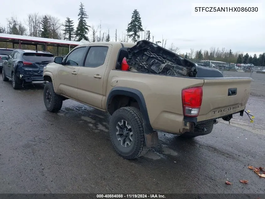 2017 Toyota Tacoma Sr5/Trd Off Road/Trd Sport VIN: 5TFCZ5AN1HX086030 Lot: 40884088