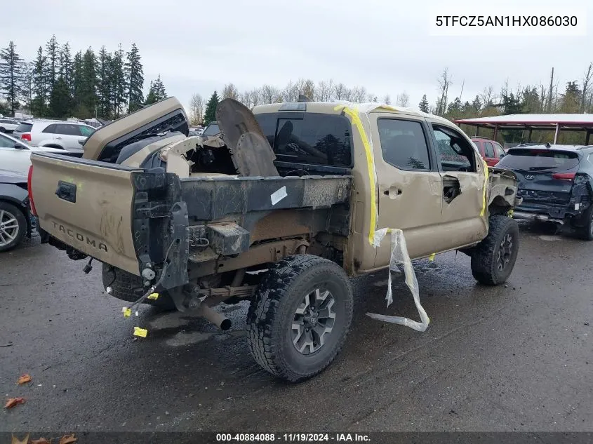 2017 Toyota Tacoma Sr5/Trd Off Road/Trd Sport VIN: 5TFCZ5AN1HX086030 Lot: 40884088