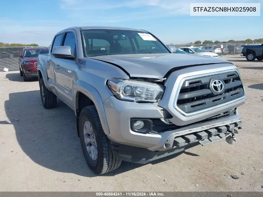 2017 Toyota Tacoma Sr5 V6 VIN: 5TFAZ5CN8HX025908 Lot: 40884241