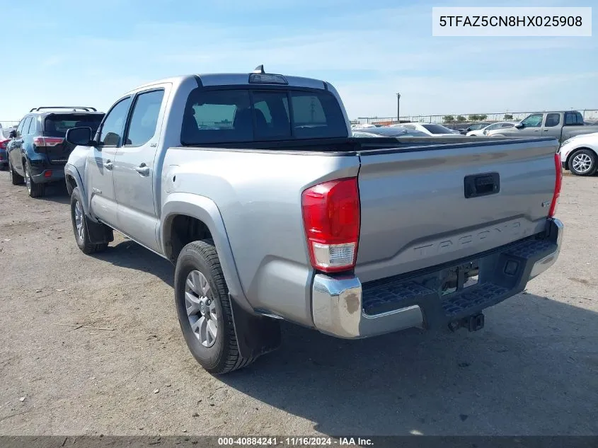 2017 Toyota Tacoma Sr5 V6 VIN: 5TFAZ5CN8HX025908 Lot: 40884241