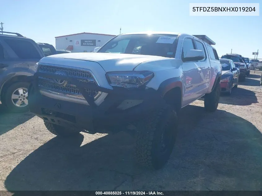 2017 Toyota Tacoma Trd Off Road VIN: 5TFDZ5BNXHX019204 Lot: 40885025