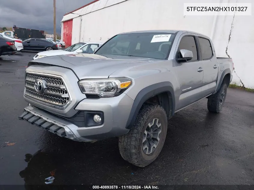 2017 Toyota Tacoma Trd Off Road VIN: 5TFCZ5AN2HX101327 Lot: 40893578