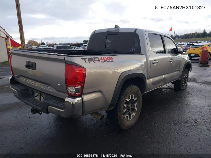 2017 Toyota Tacoma Trd Off Road VIN: 5TFCZ5AN2HX101327 Lot: 40893578