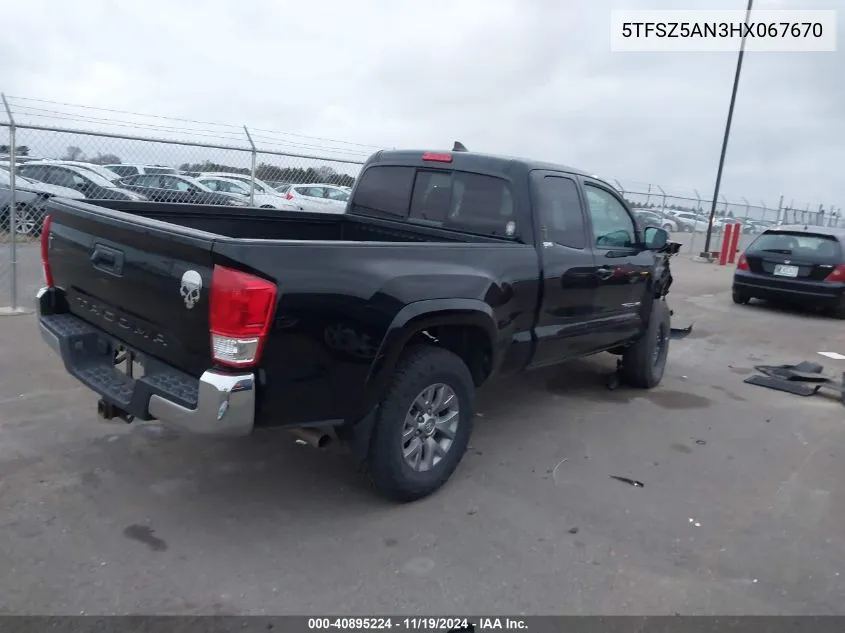 2017 Toyota Tacoma Sr5 V6 VIN: 5TFSZ5AN3HX067670 Lot: 40895224