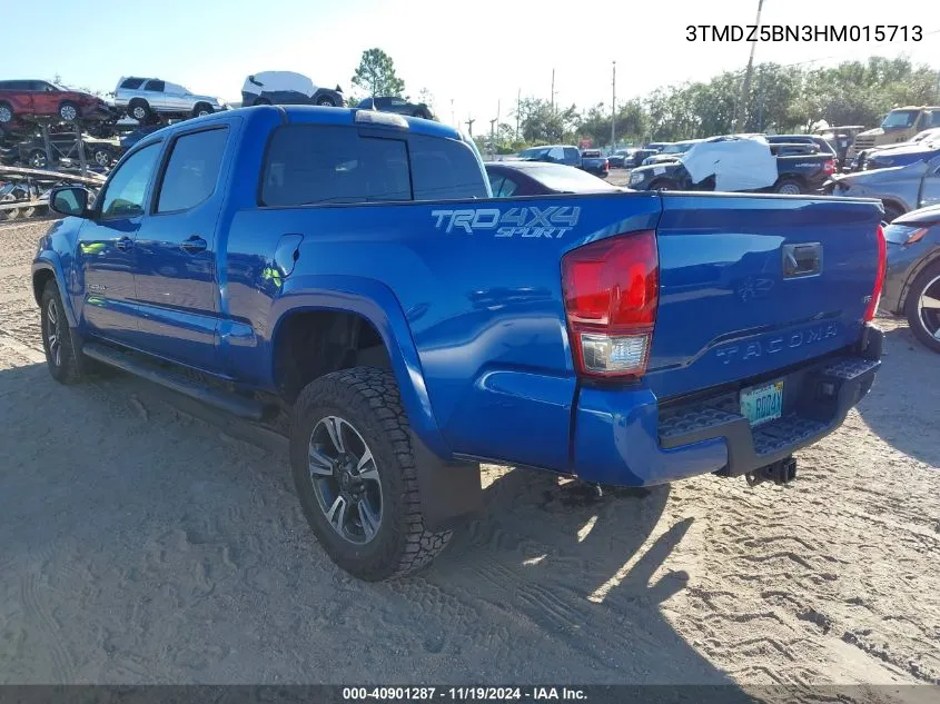 2017 Toyota Tacoma Trd Sport VIN: 3TMDZ5BN3HM015713 Lot: 40901287