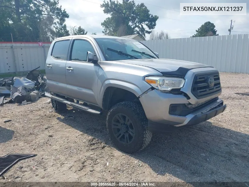 2018 Toyota Tacoma Sr VIN: 5TFAX5GNXJX121237 Lot: 39555620