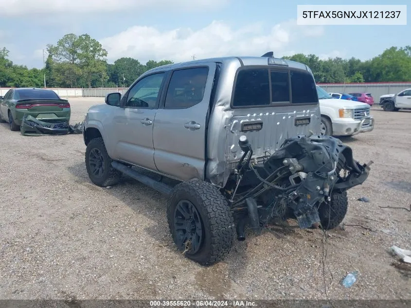 2018 Toyota Tacoma Sr VIN: 5TFAX5GNXJX121237 Lot: 39555620