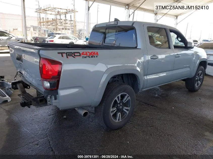 2018 Toyota Tacoma Trd Sport VIN: 3TMCZ5AN8JM152410 Lot: 39761301