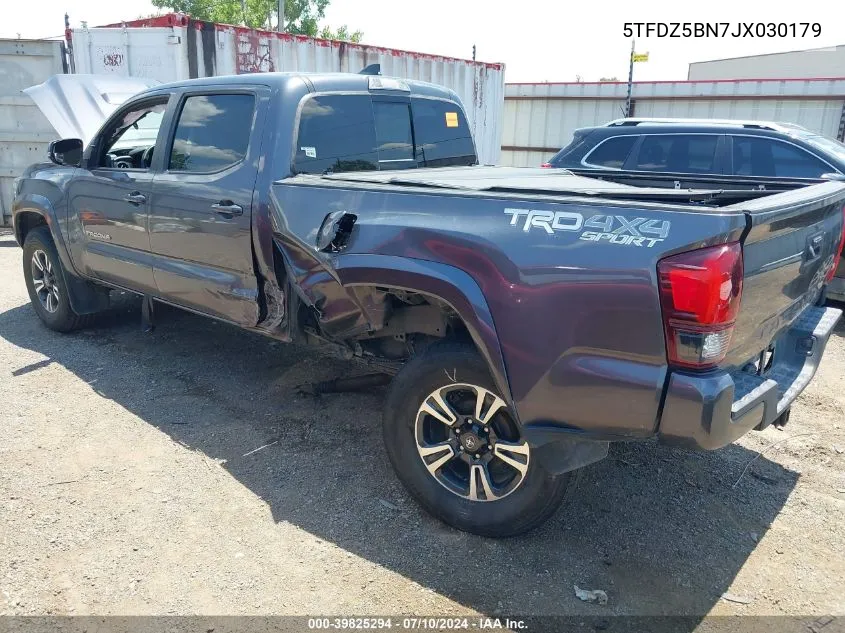 2018 Toyota Tacoma Sr5 VIN: 5TFDZ5BN7JX030179 Lot: 39825294