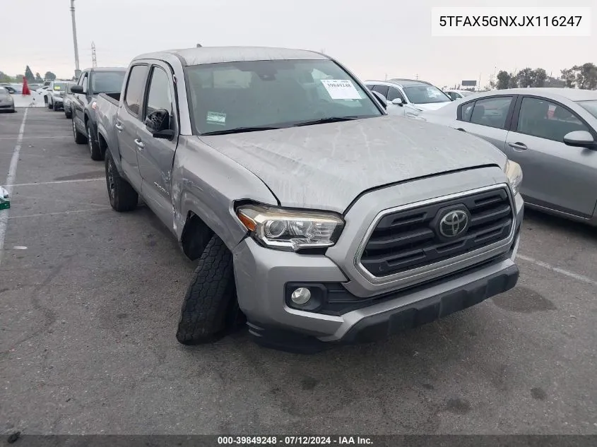 5TFAX5GNXJX116247 2018 Toyota Tacoma Sr5