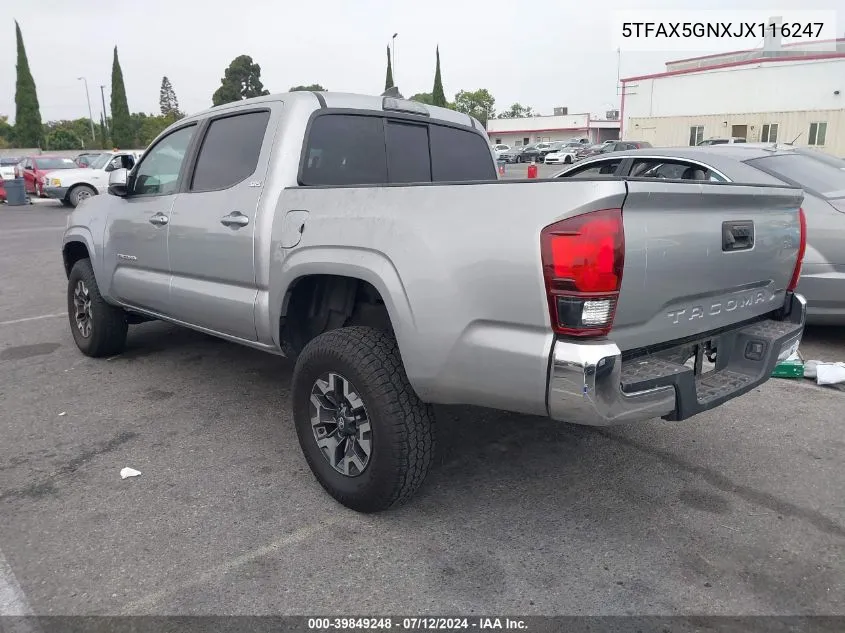 5TFAX5GNXJX116247 2018 Toyota Tacoma Sr5