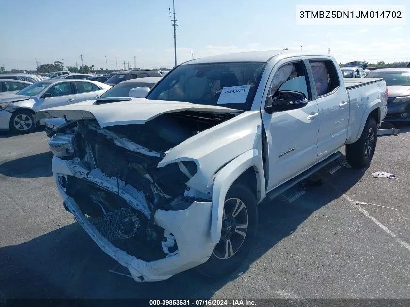 3TMBZ5DN1JM014702 2018 Toyota Tacoma Trd Sport