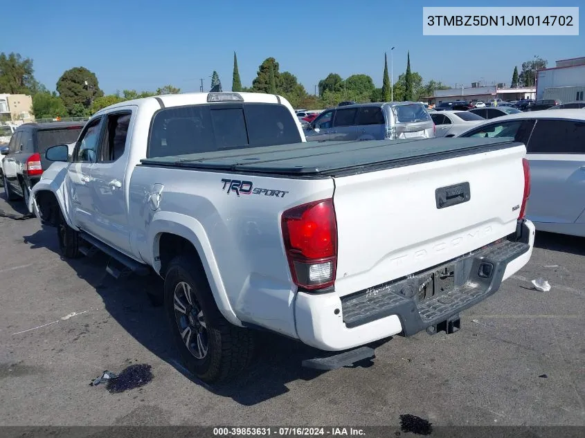 3TMBZ5DN1JM014702 2018 Toyota Tacoma Trd Sport