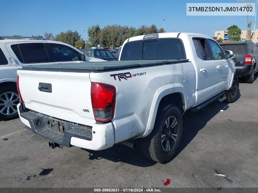 2018 Toyota Tacoma Trd Sport VIN: 3TMBZ5DN1JM014702 Lot: 39853631