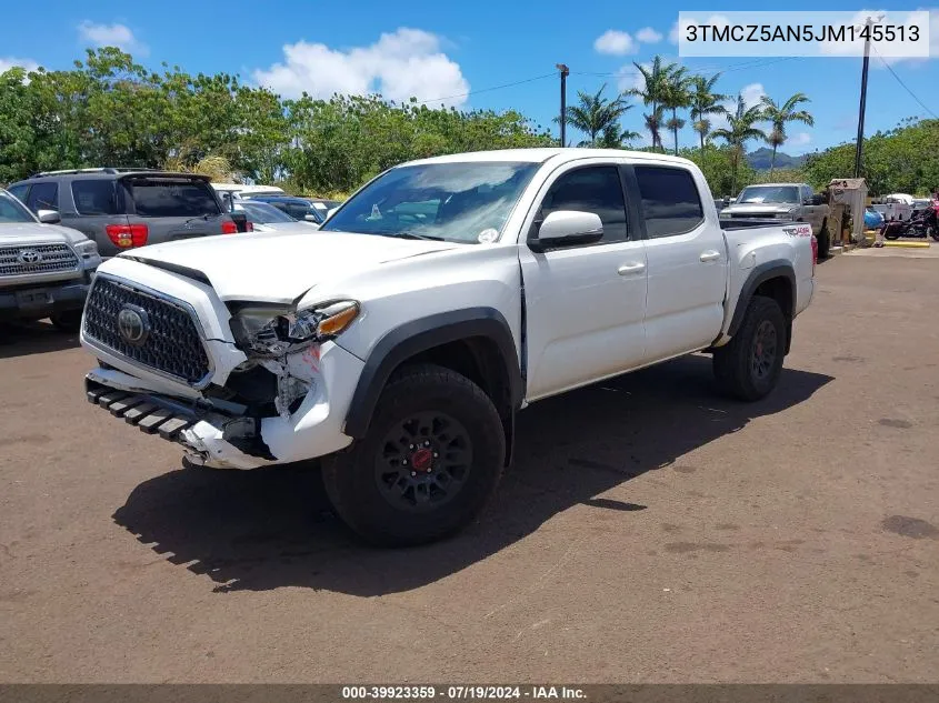 2018 Toyota Tacoma Trd Sport VIN: 3TMCZ5AN5JM145513 Lot: 39923359