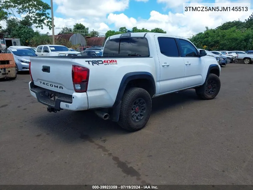 2018 Toyota Tacoma Trd Sport VIN: 3TMCZ5AN5JM145513 Lot: 39923359