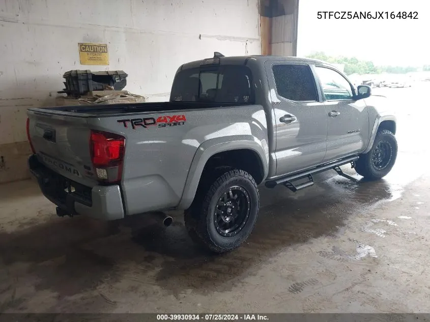 5TFCZ5AN6JX164842 2018 Toyota Tacoma Trd Sport