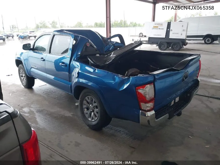 2018 Toyota Tacoma Sr5 V6 VIN: 5TFAZ5CN4JX065358 Lot: 39962491